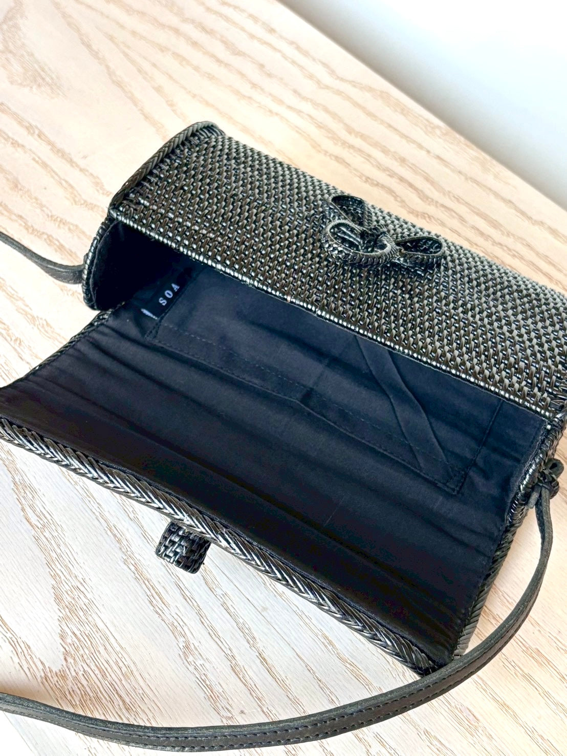 BAB-343-BL 黒アタショルダーバッグ343(W21)無料配送