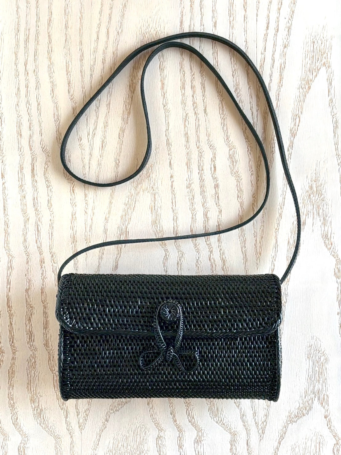 BAB-343-BL 黒アタショルダーバッグ343(W21)