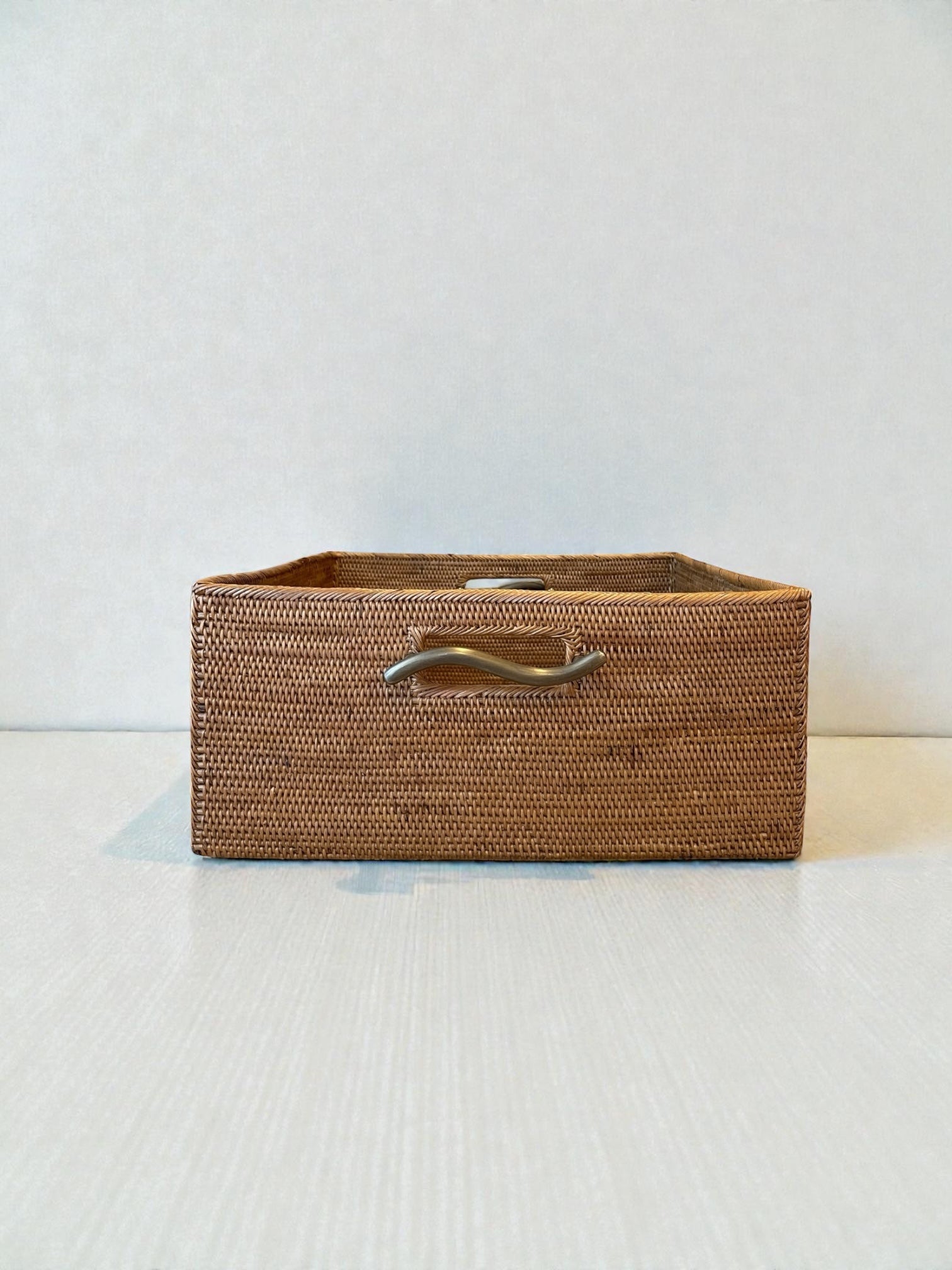 BAX-186SIN 真鍮取っ手収納ボックス(ウェーブ・W35×D38×H16)無料配送