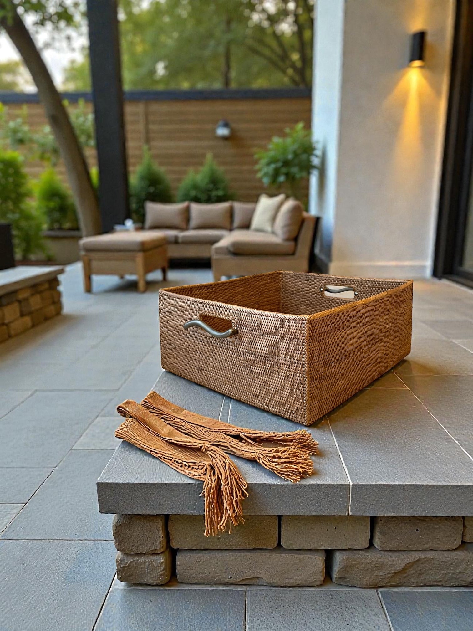 BAX-186SIN 真鍮取っ手収納ボックス(ウェーブ・W35×D38×H16)無料配送