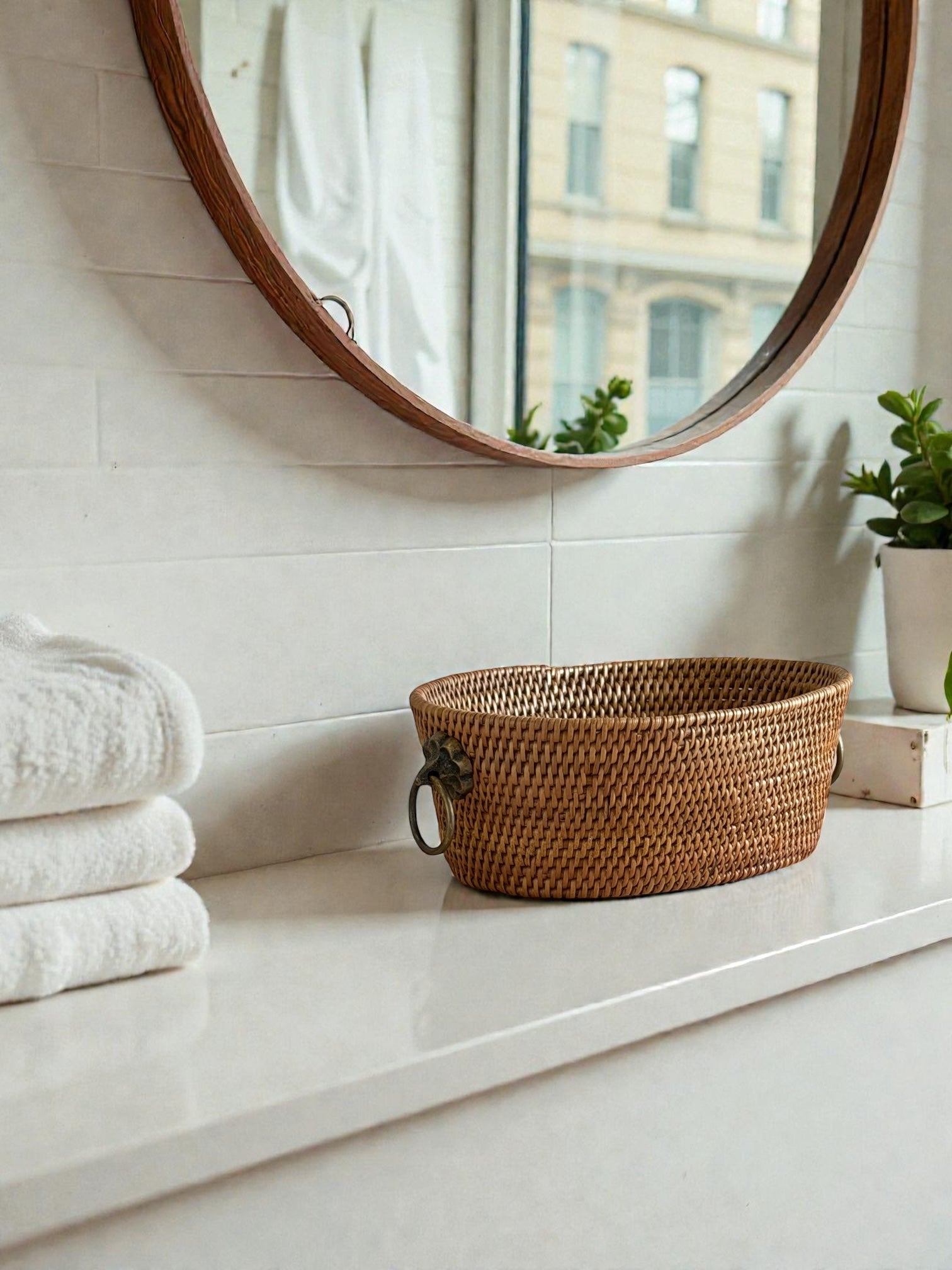 BAX-215SIN アタブラス楕円バスケット小物入れ(H7)