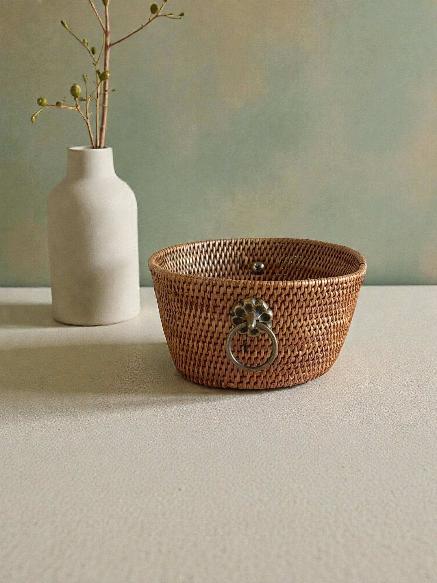 BAX-215SIN アタブラス楕円バスケット小物入れ(H7)