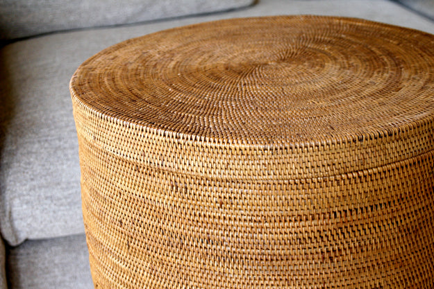 BAI-236 蓋付き円柱バスケット(無地・φ29.5×H50)