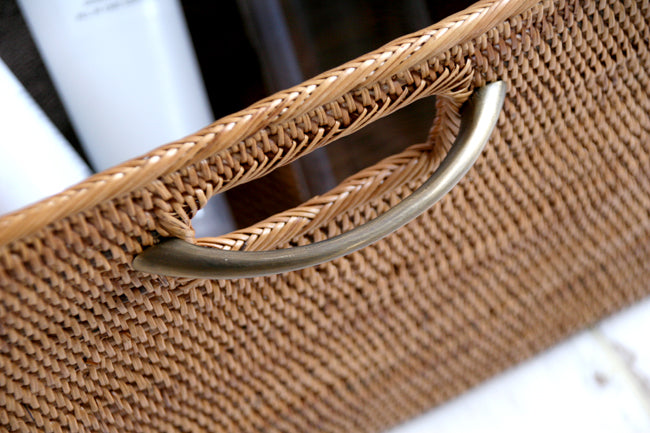 BAX-420SIN アタブラス収納ボックス(取っ手穴あり・無地・W30×D40×H18)