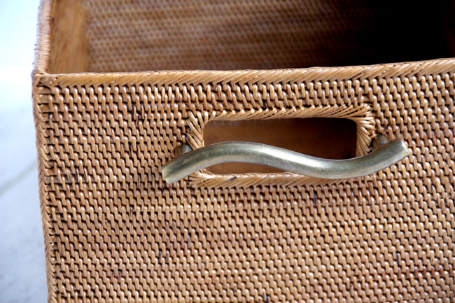 BAX-422SIN アタブラスウエーブ取っ手収納ボックス(無地・W22×D30×H15)無料配送