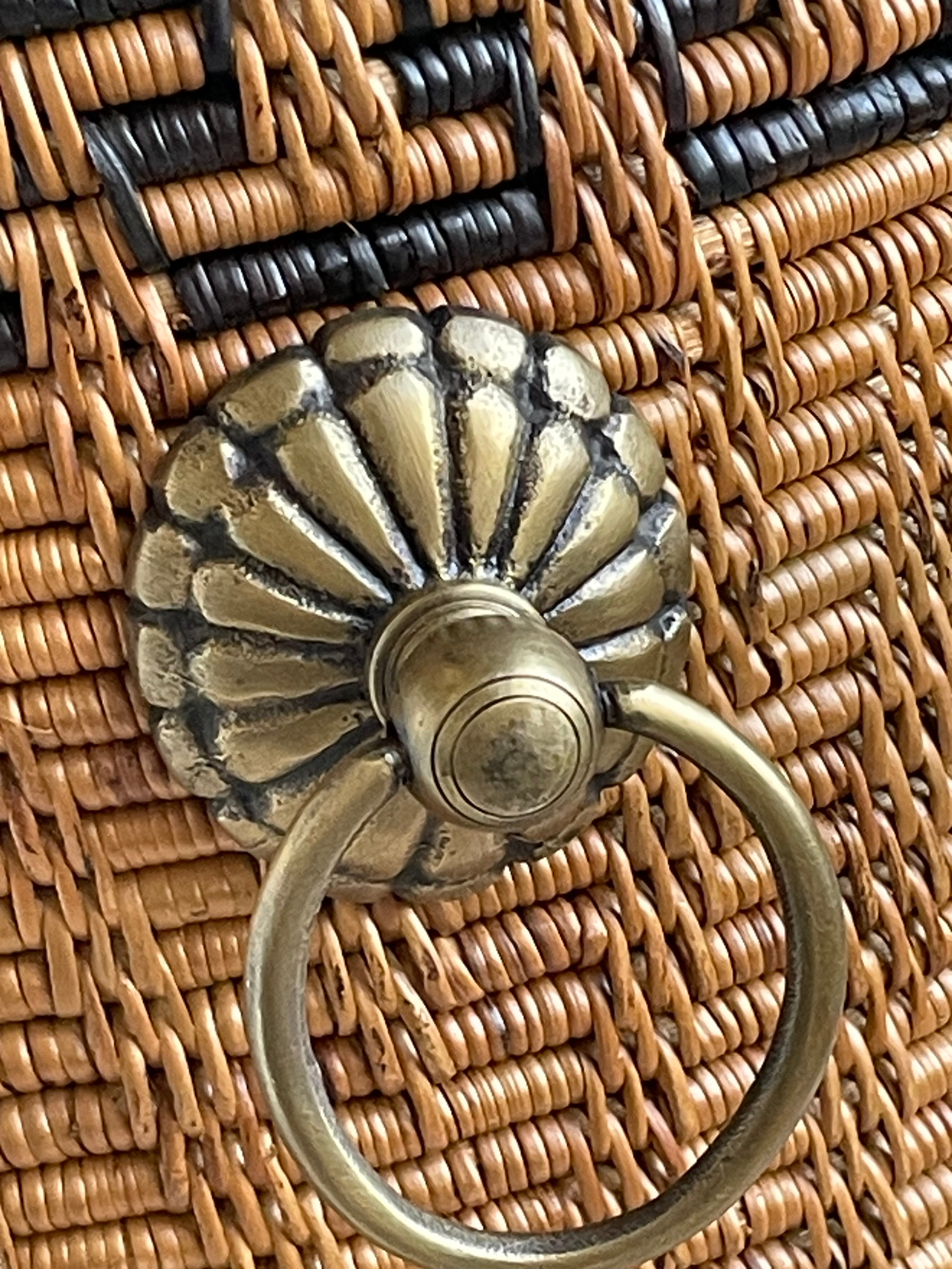 プレミアム アタブラス蓋付き円柱バスケット BAI-236SIN-M 存在感 φ30