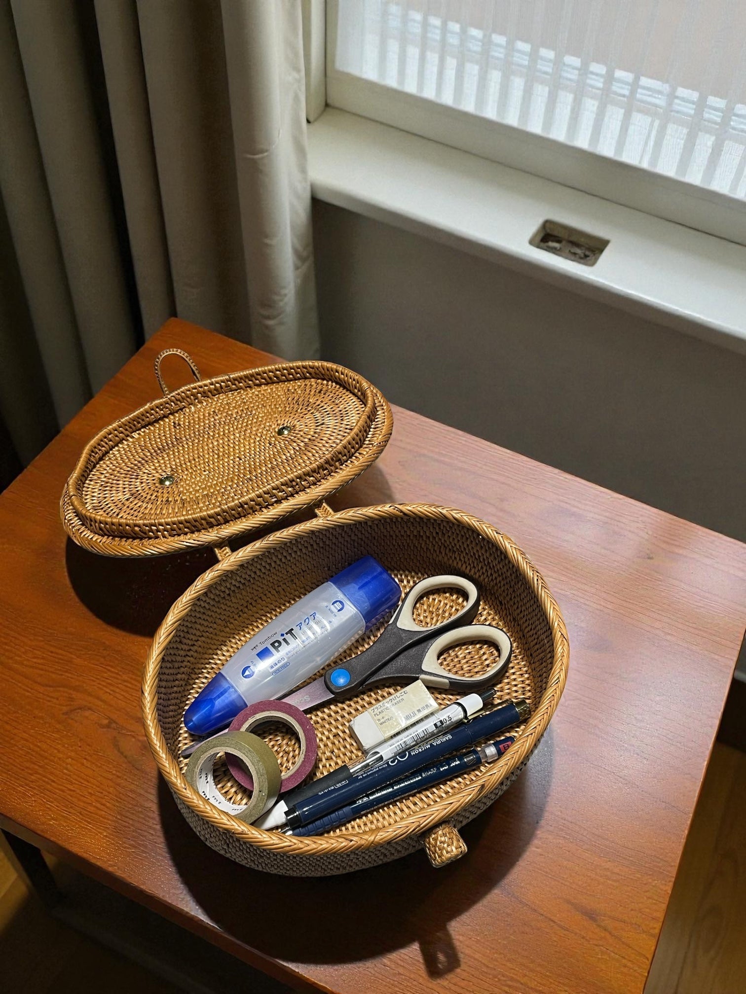 リモコン収納ボックス BAI-080SIN | 真鍮取っ手 W16×D10×H13