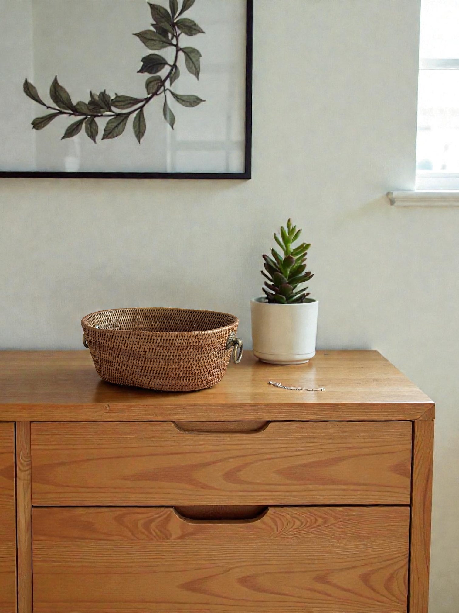 BAX-215SIN　アタブラス楕円バスケット小物入れ（H７）