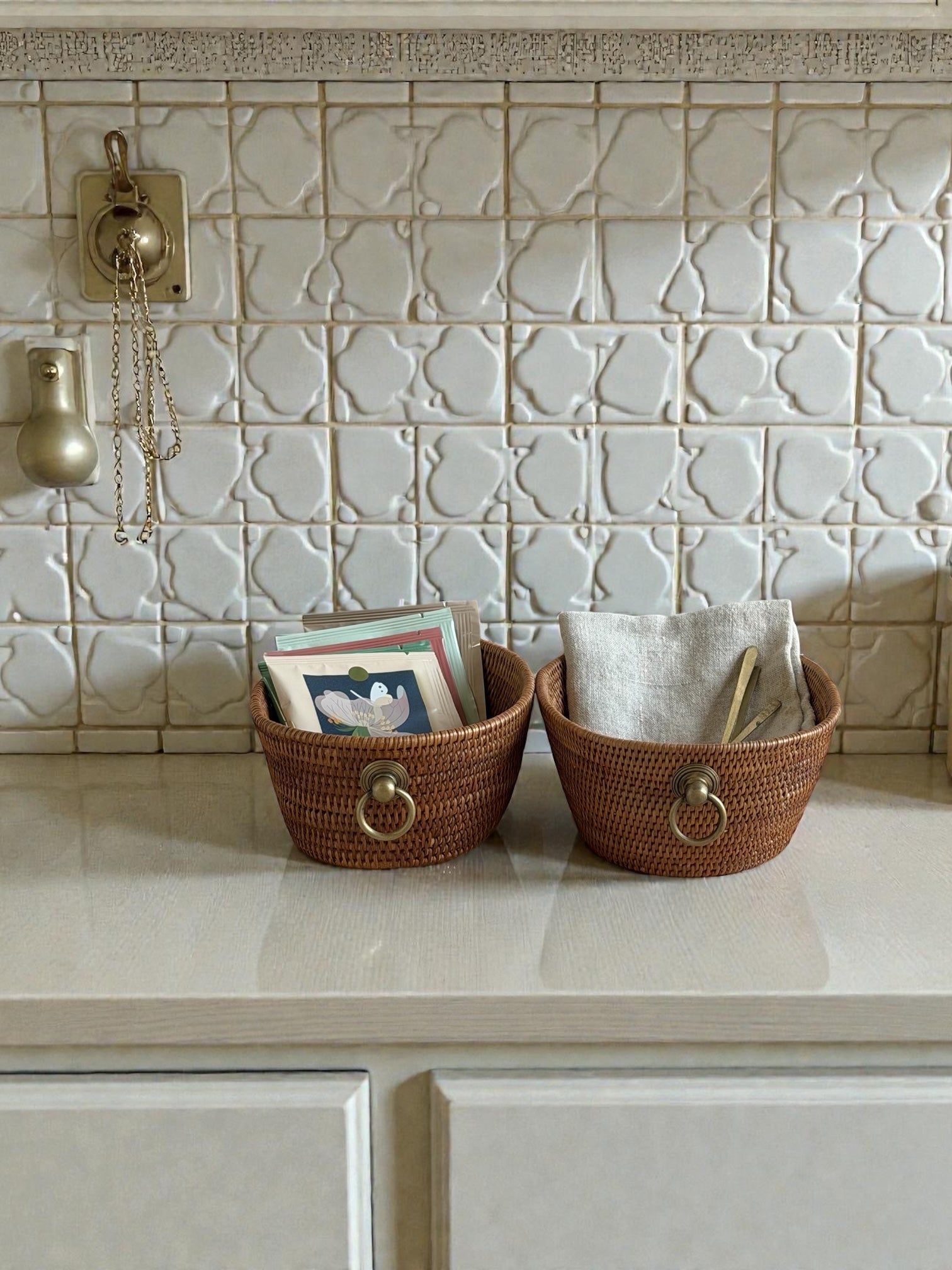 BAX-215SIN　アタブラス楕円バスケット小物入れ（H７）