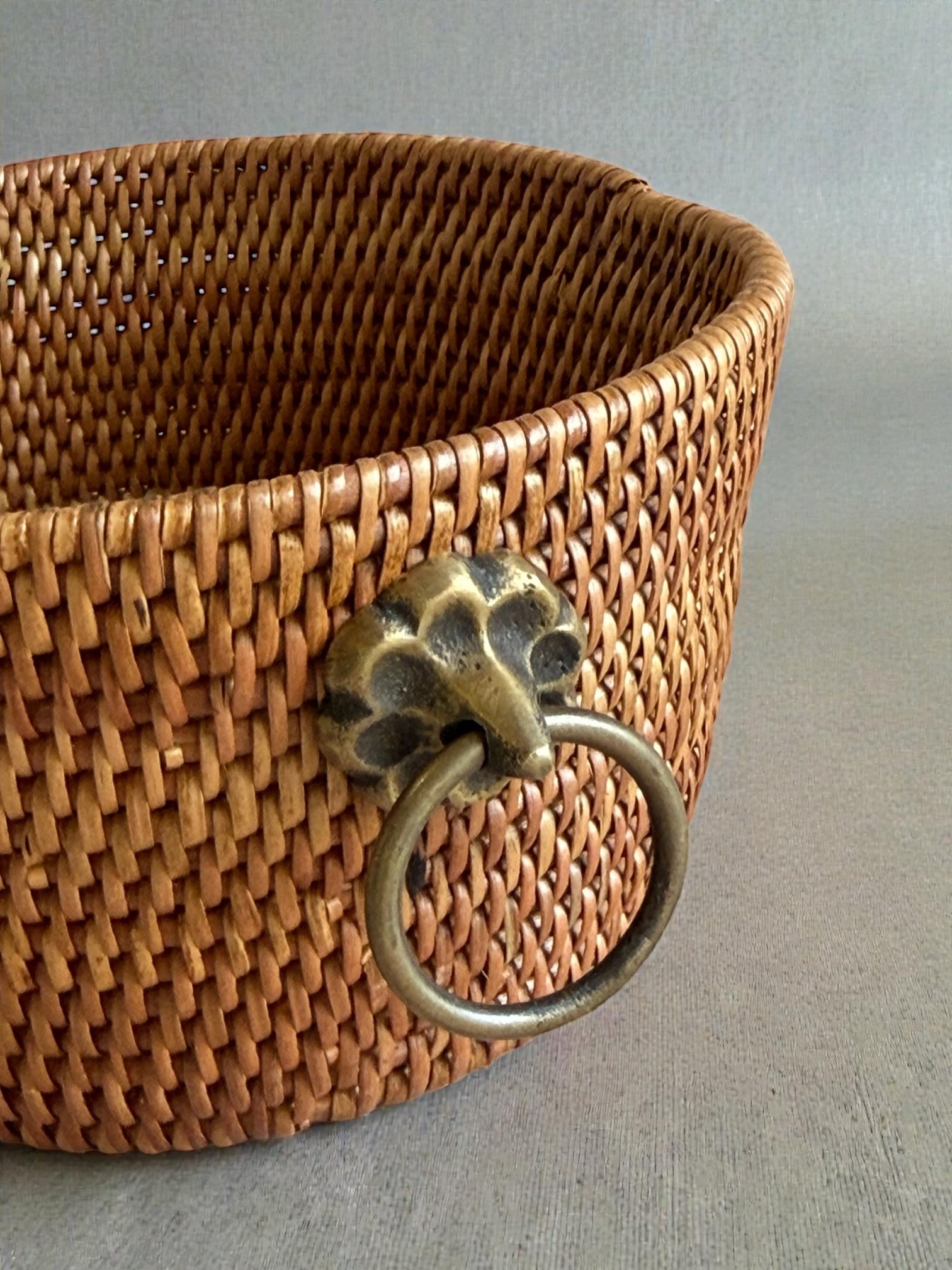 BAX-215SIN　アタブラス楕円バスケット小物入れ（H７）